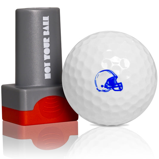 Football Helmet Ball Stamp