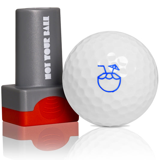 Coconut Cocktail Ball Stamp